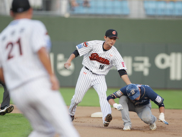 런다운에 걸려 주자아웃되는 상황
